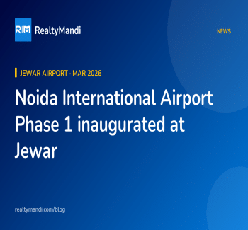 RealtyMandi news card on the inauguration of Noida International Airport Phase 1 at Jewar and what it means for buyers